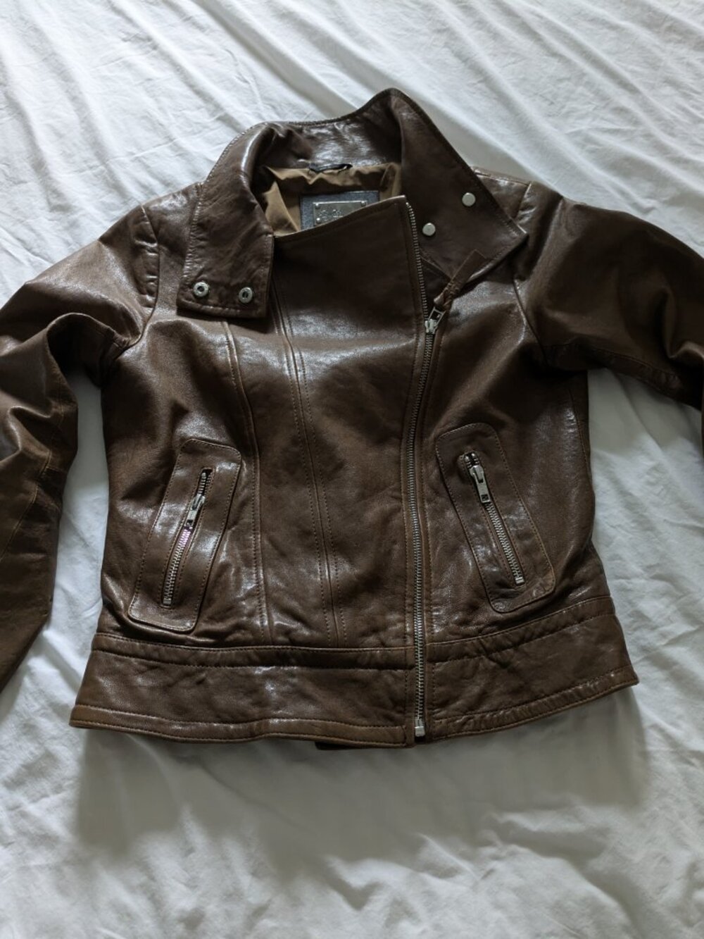 Mackage for Aritzia Leather Moto Biker Jacket - Small